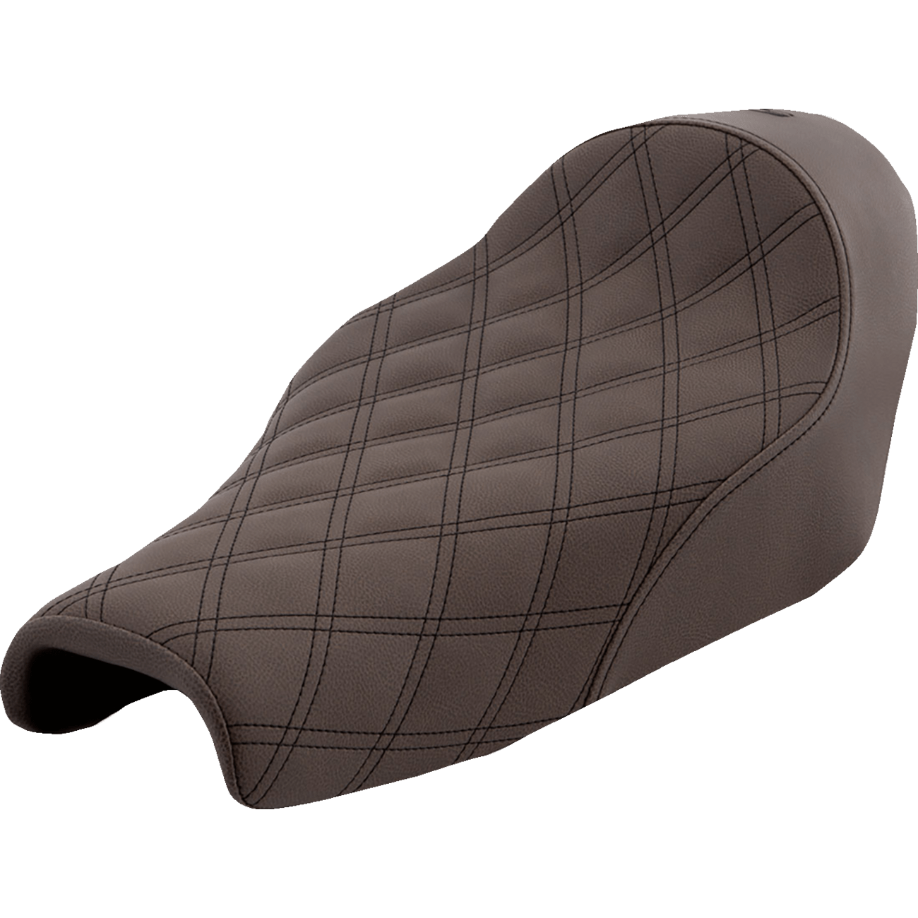 SADDLEMEN Renegade Solo Seat Lattice Stitched Brown XL '04-'20 80711002BLS