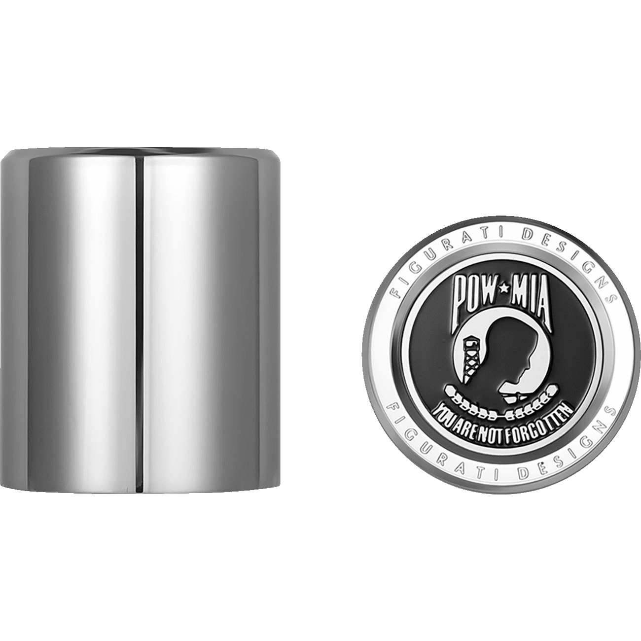 FIGURATI DESIGNS Docking Hardware Covers POW MIA Stainless Steel FD50DC2730SS