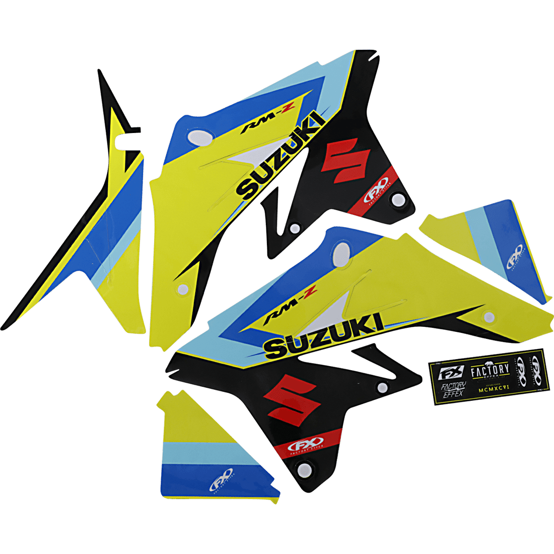 FACTORY EFFEX EVO 17 Graphic Kit Suzuki RM-Z 250