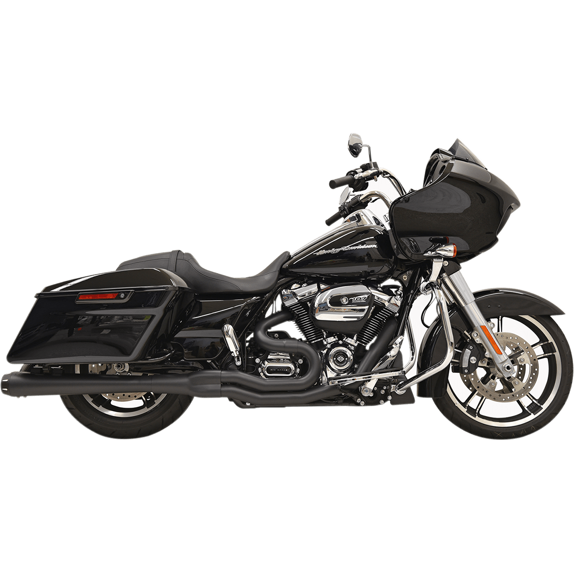 BASSANI XHAUST B4 2:1 Exhaust Black Megaphone 1F51RB