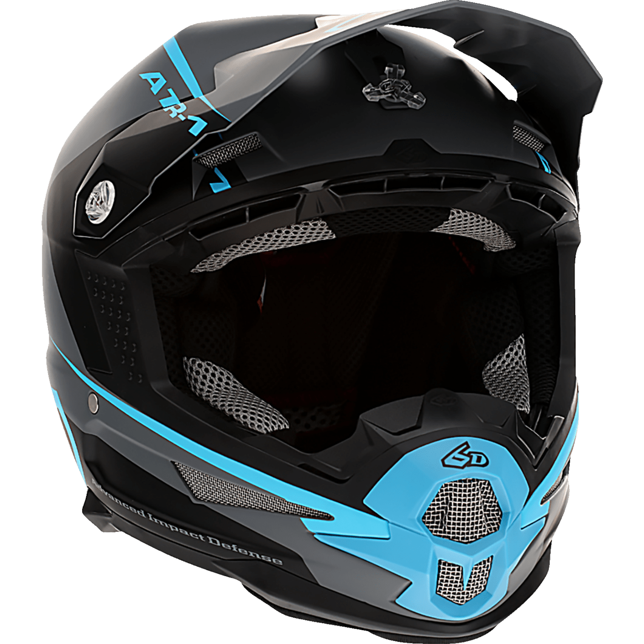 6D HELMETS ATR-1 Helmet Stealth Cyan Medium 104626