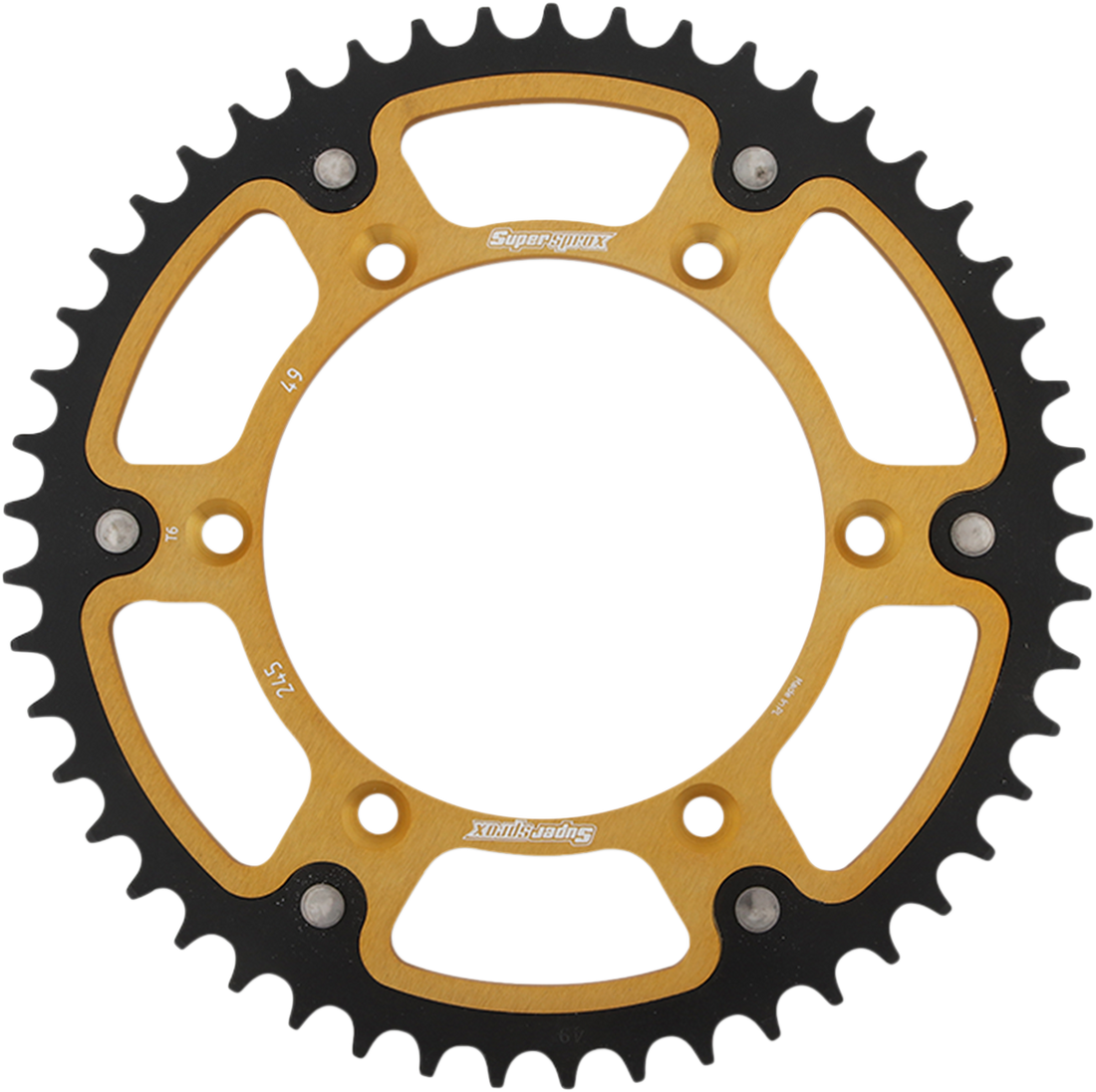 SUPERSPROX Stealth Rear Sprocket 49 Tooth Gold Yamaha RST24549GLD