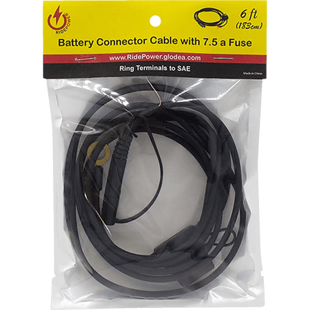 RidePower SAE to Ring Terminal Cable Charger 6'