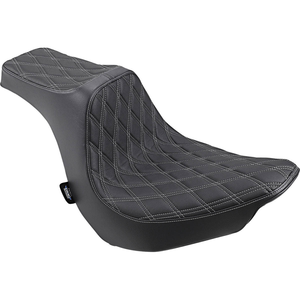 DRAG SPECIALTIES Predator III Seat Double Diamond Silver Stitching FLFB/S '18-'22