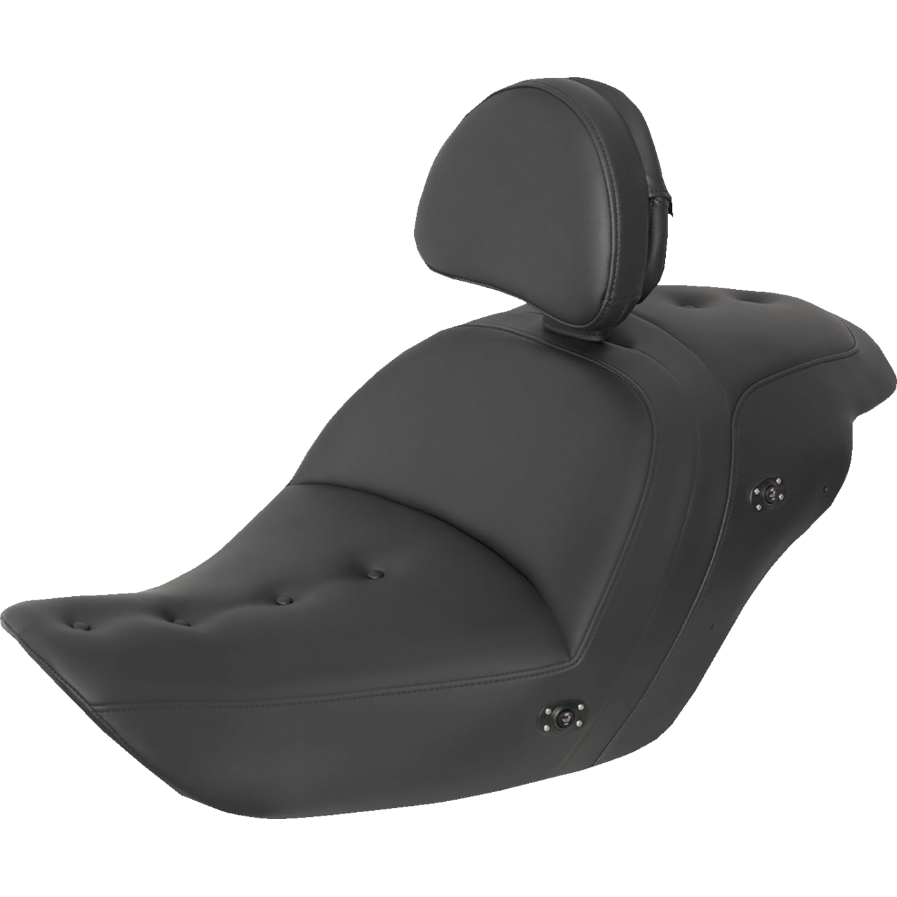 SADDLEMEN Heated Roadsofa™ Pillow Top Seat With Backrest Black H2320181BRHCT