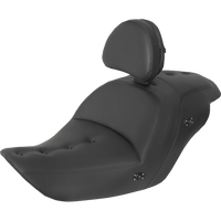 SADDLEMEN Heated Roadsofa™ Pillow Top Seat With Backrest Black H2320181BRHCT