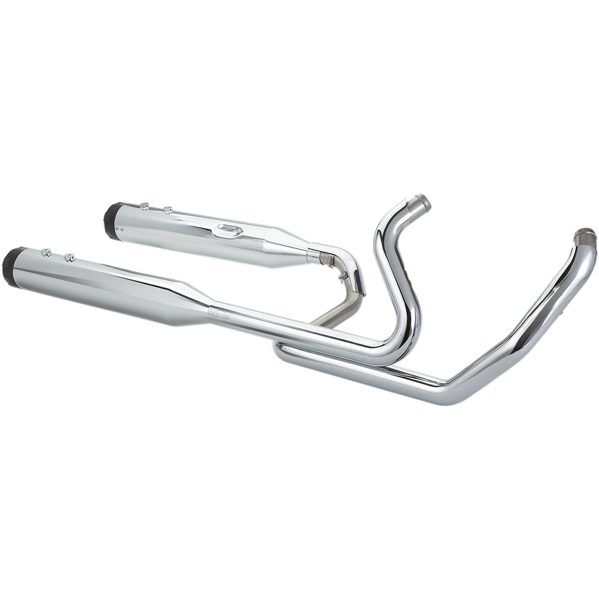 S&S CYCLE El Dorado Dual Exhaust System Chrome Black Thruster 5500699C