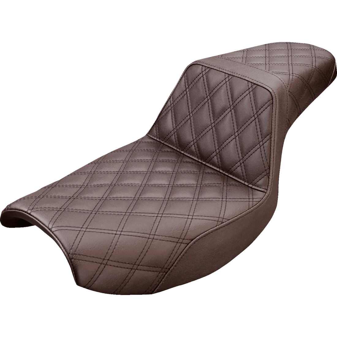 SADDLEMEN Step-Up Seat Full Lattice Stitch Brown FXR 88209175BR