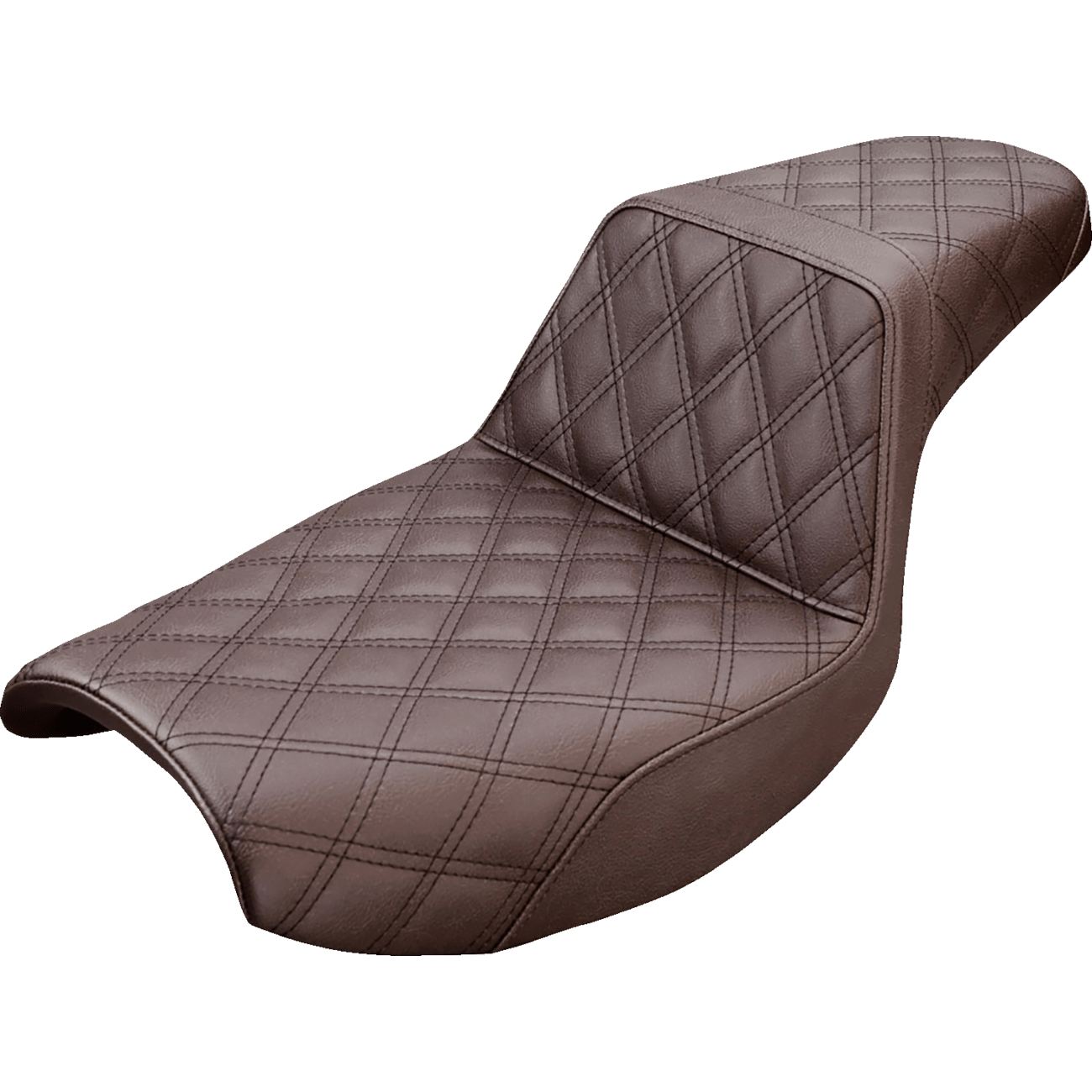 SADDLEMEN Step-Up Seat Full Lattice Stitch Brown FXR 88209175BR