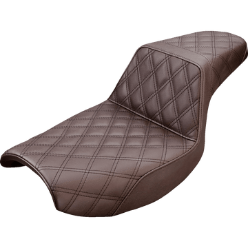 SADDLEMEN Step-Up Seat Full Lattice Stitch Brown FXR 88209175BR