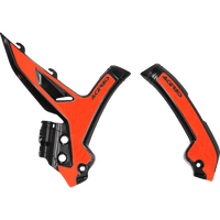 ACERBIS X-Grip Frame Guards OEM '16 Orange/Black KTM