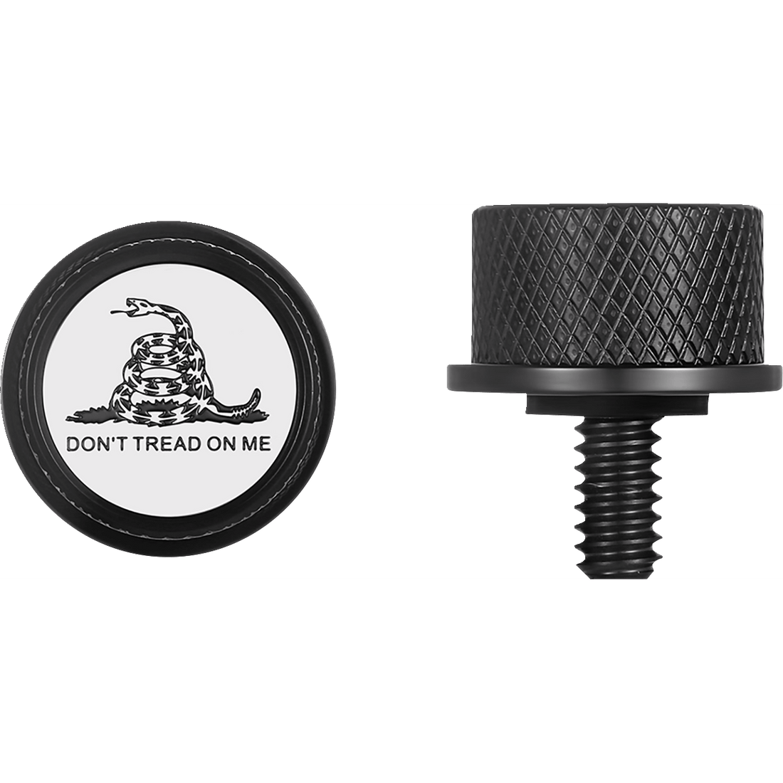 FIGURATI DESIGNS Seat Mounting Knob Black Don't Tread On Me