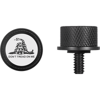 FIGURATI DESIGNS Seat Mounting Knob Black Don't Tread On Me