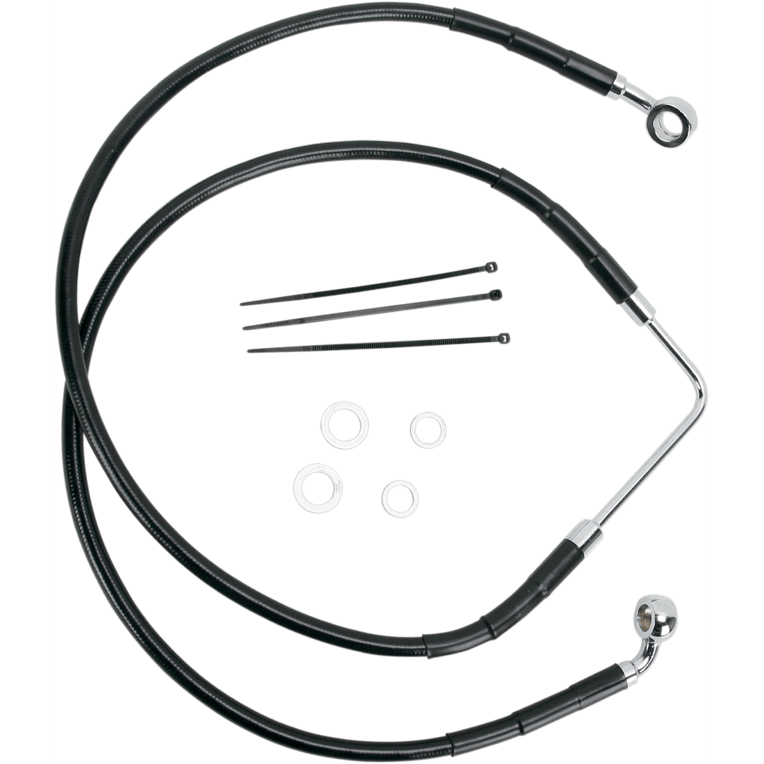 DRAG SPECIALTIES Brake Line Front (Upper) Black