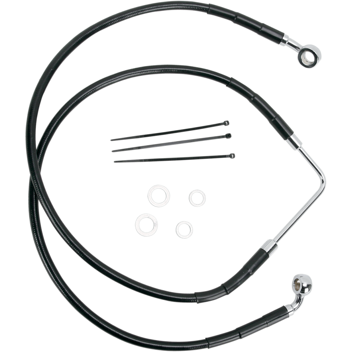 DRAG SPECIALTIES Brake Line Front (Upper) Black