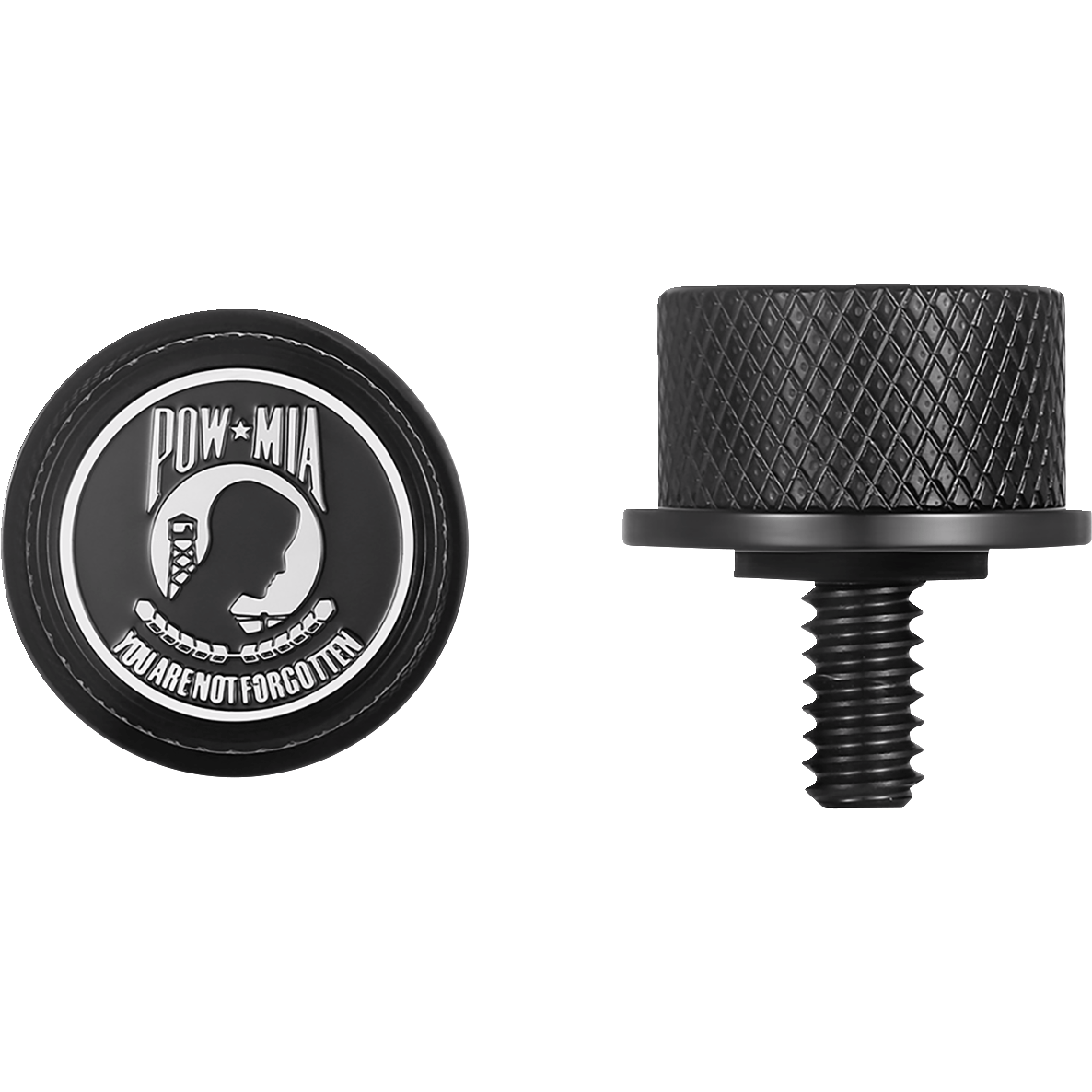 FIGURATI DESIGNS Seat Mounting Knob Black POW MIA