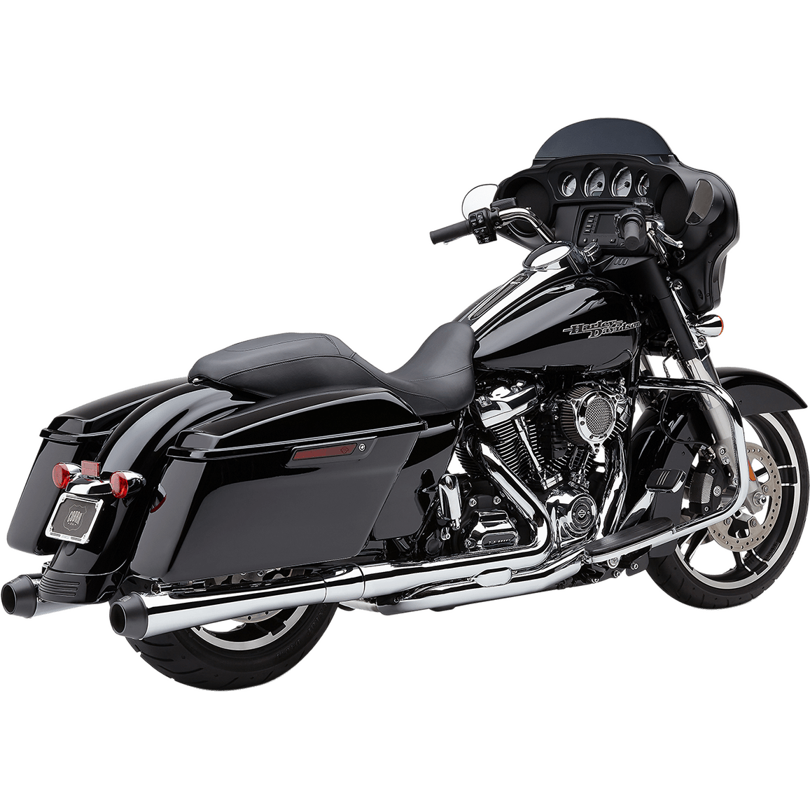 COBRA El Diablo 4" Mufflers for FL Chrome/Black 6208