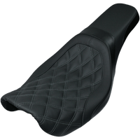 DANNY GRAY Weekday™ 2-Up Seat Double Diamond w/ Charcoal Stitch FXD '06-'17 22608DIA