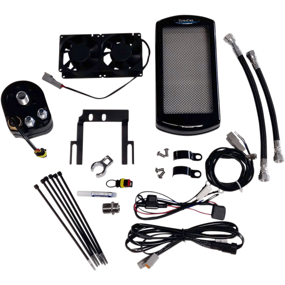 ULTRACOOL Oil Cooler Kit Gloss Black Softail ST1G