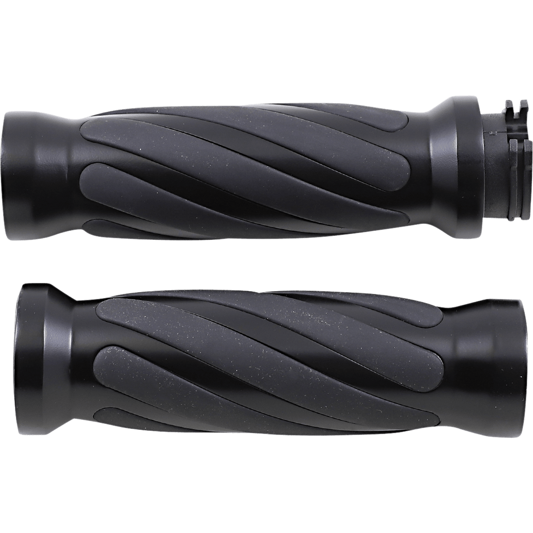 DRAG SPECIALTIES Grips Twisted Matte Black