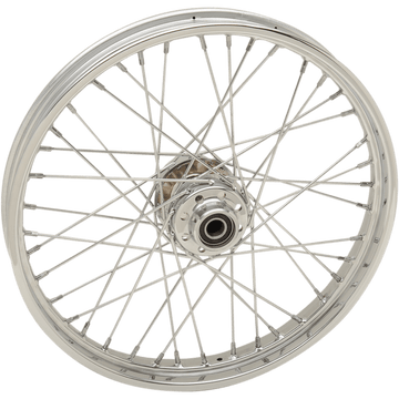 DRAG SPECIALTIES Wheel Laced 40 Spoke Front Chrome 21x2.15 '08-'17 Softail