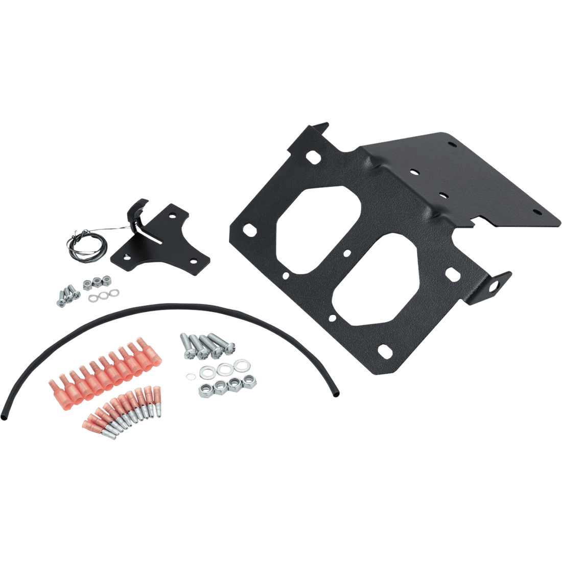 KURYAKYN License Plate Frame/Turn Signal Mount Black KUR9278