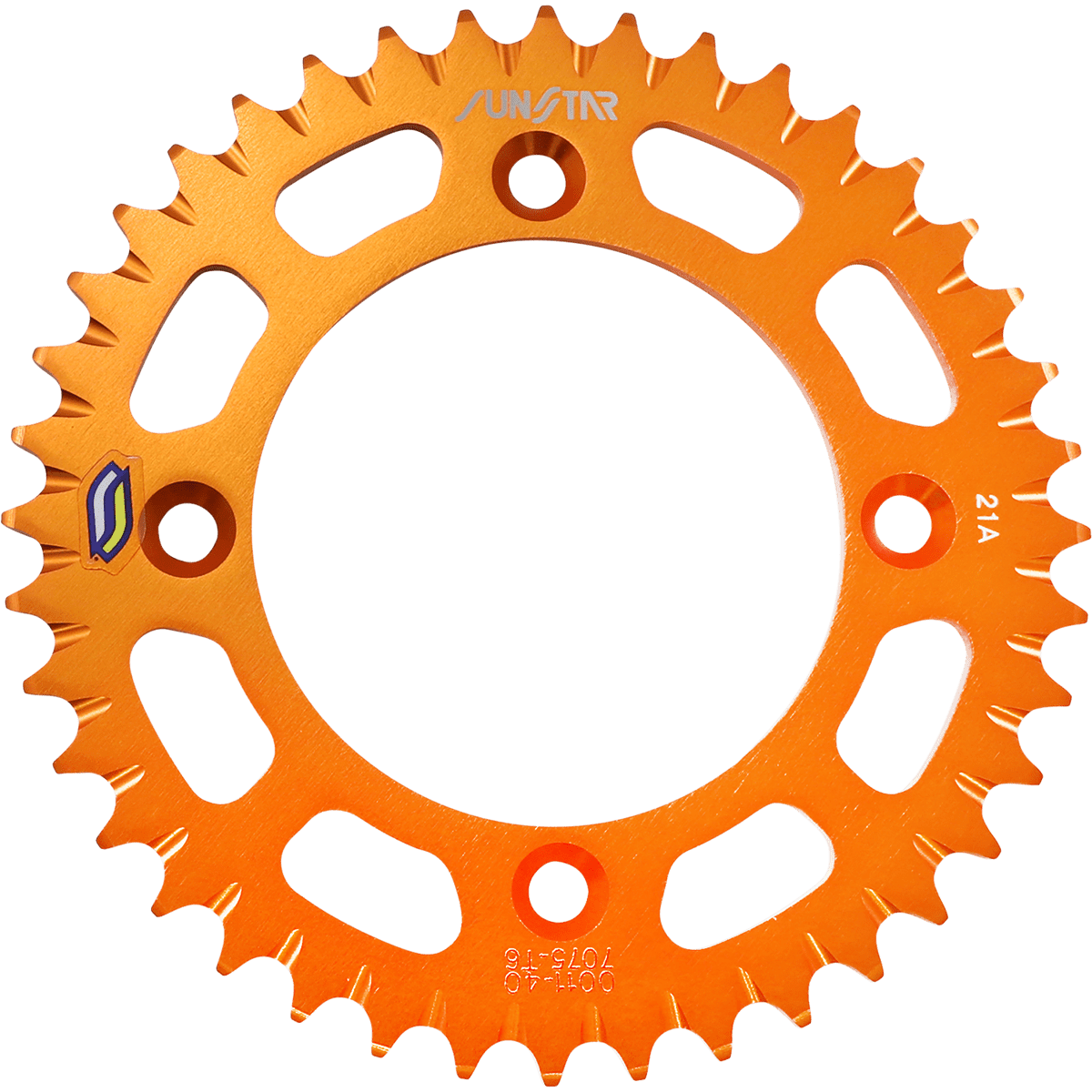 SUNSTAR SPROCKETS Rear Sprocket 40 Tooth Works/Orange