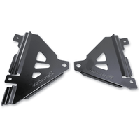 WORKS CONNECTION Radiator Brace Set Black Kawasaki 18B299