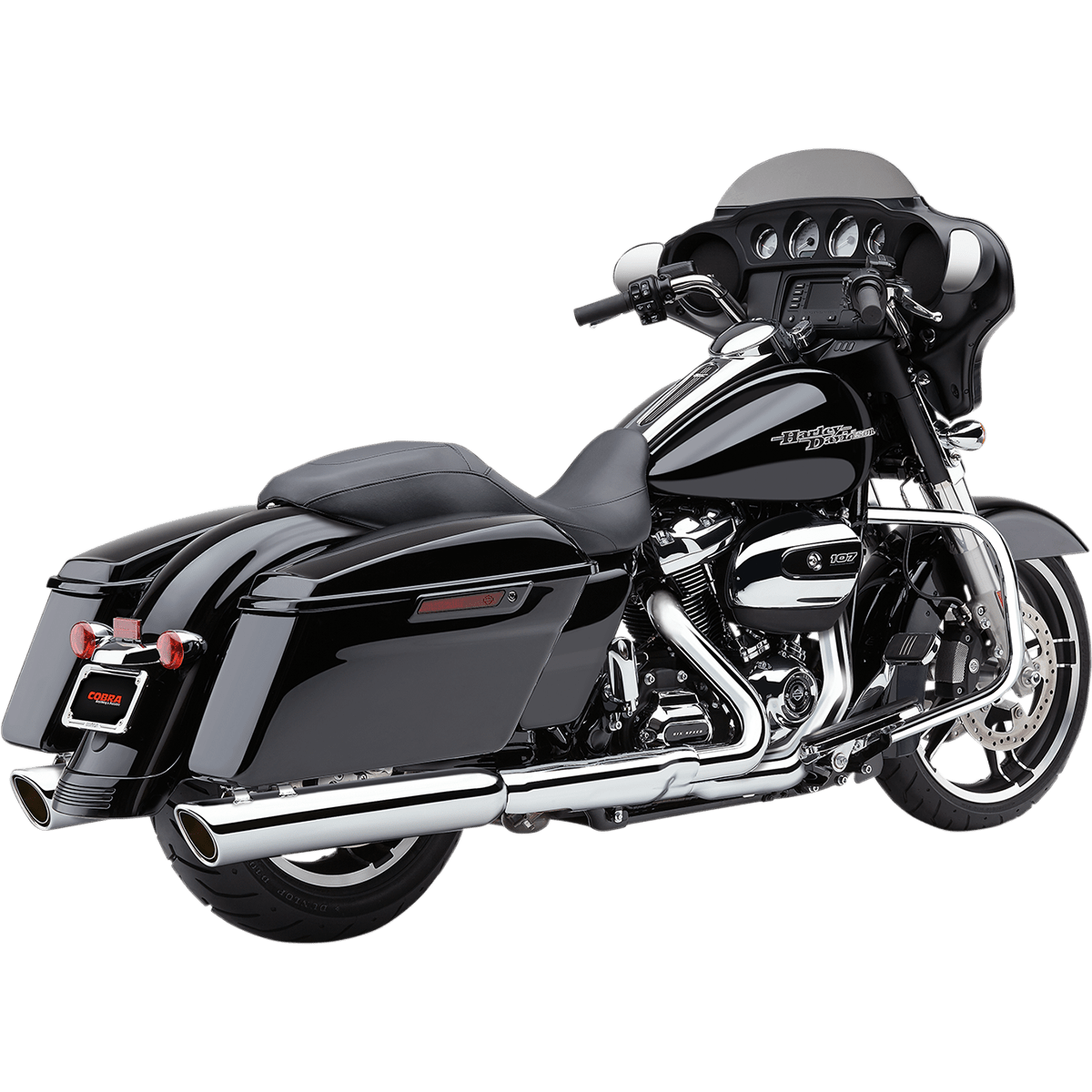 COBRA 909 Slip-On Mufflers for FL Chrome 6108