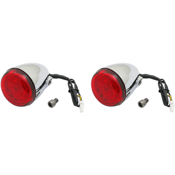 CUSTOM DYNAMICS ProBEAM® Turn Signals Chrome/Red PBINDRTSRC