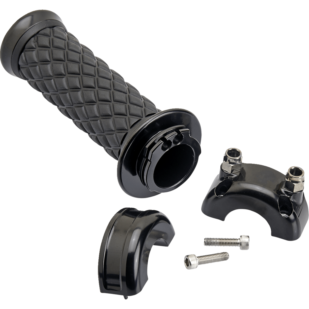 BILTWELL Grips Alumicore Custom Black 660620101