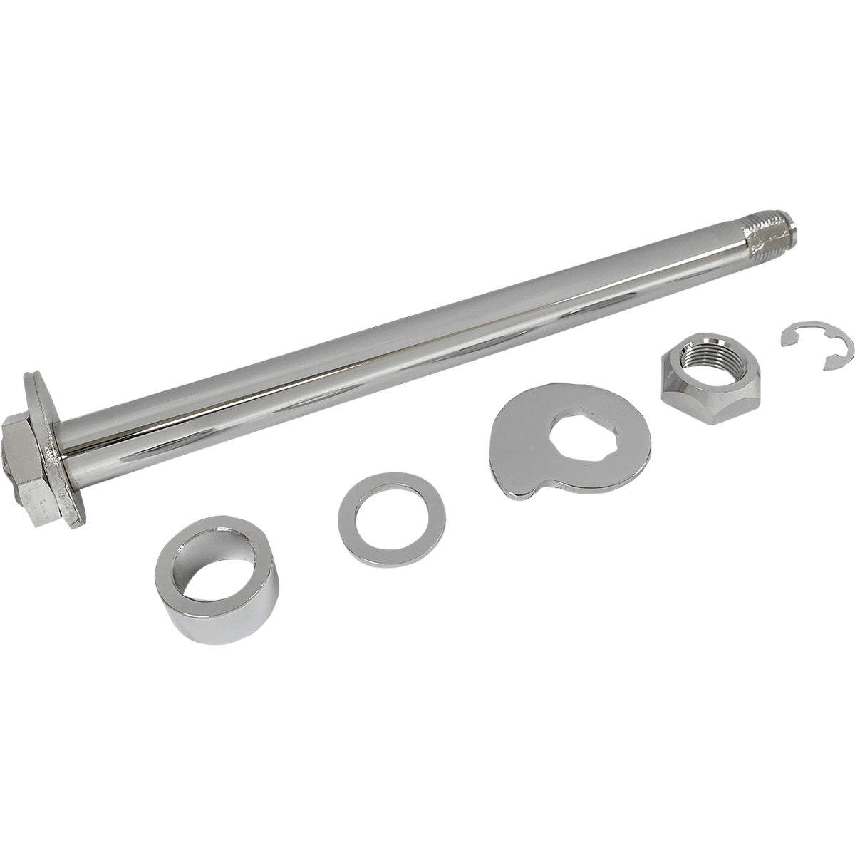 DRAG SPECIALTIES Axle Kit Rear Chrome '08 FLT