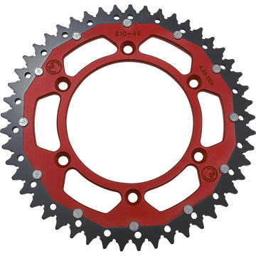 MOOSE RACING Dual Sprocket Red 49 Tooth