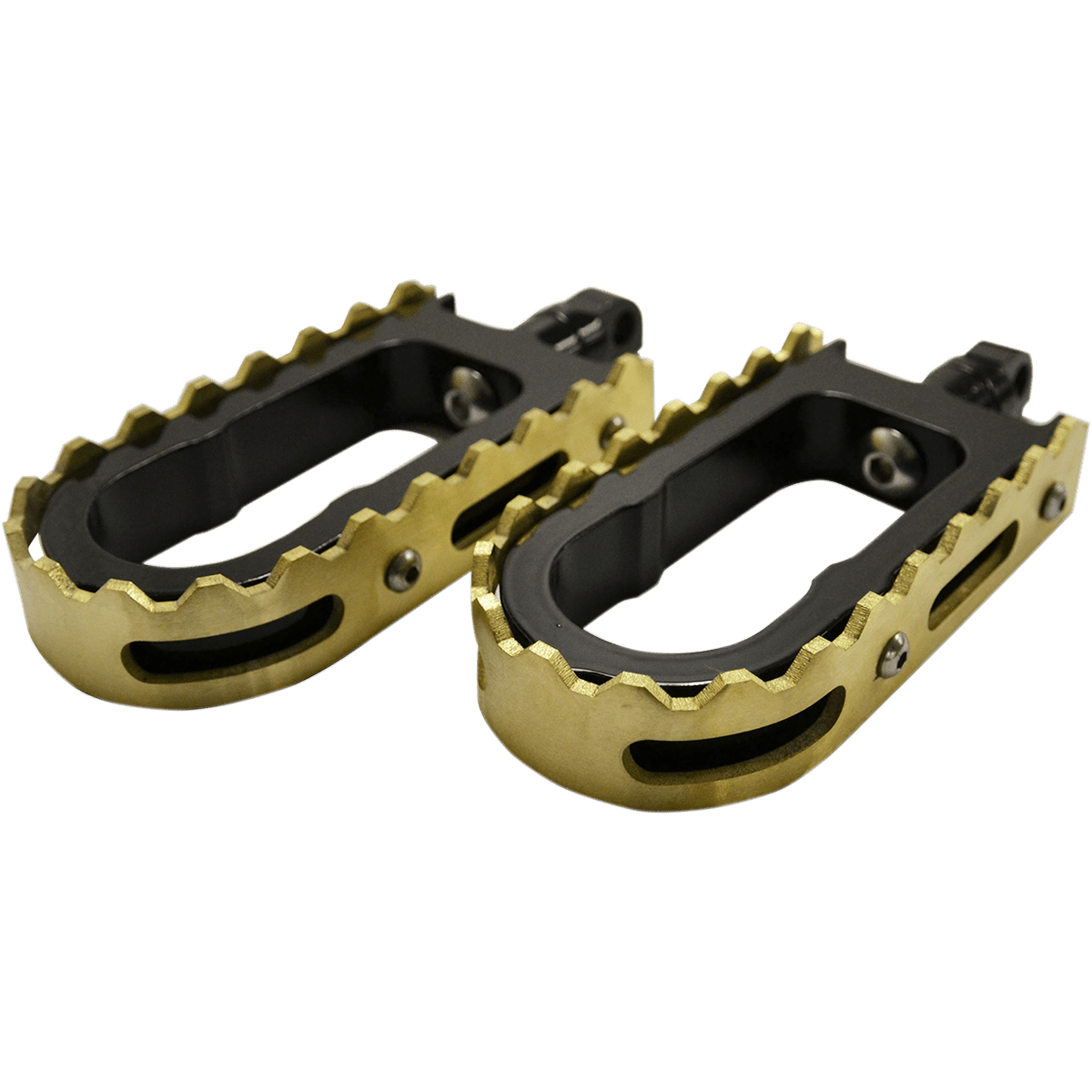 LA CHOPPERS BMX Footpegs Black/Brass LA720502B