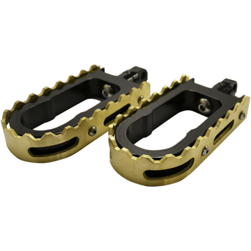 LA CHOPPERS BMX Footpegs Black/Brass LA720502B