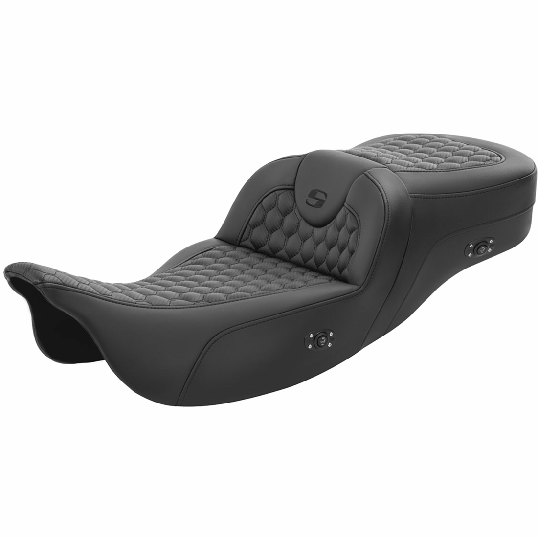 SADDLEMEN RoadSofa™ Seat Honeycomb without Backrest Extended Reach Heated FL '08-'23 80807B190HCT