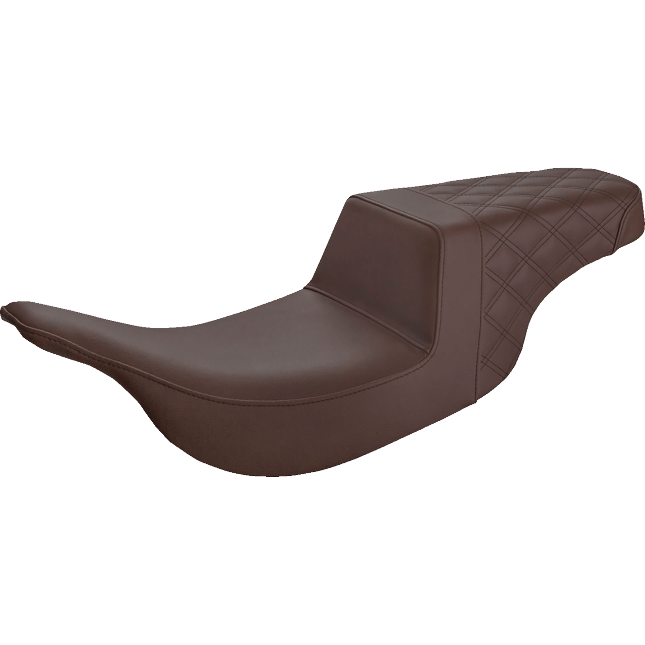 SADDLEMEN Step-Up Seat Rear Lattice Stitch Brown 89707173BR