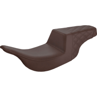 SADDLEMEN Step-Up Seat Rear Lattice Stitch Brown 89707173BR