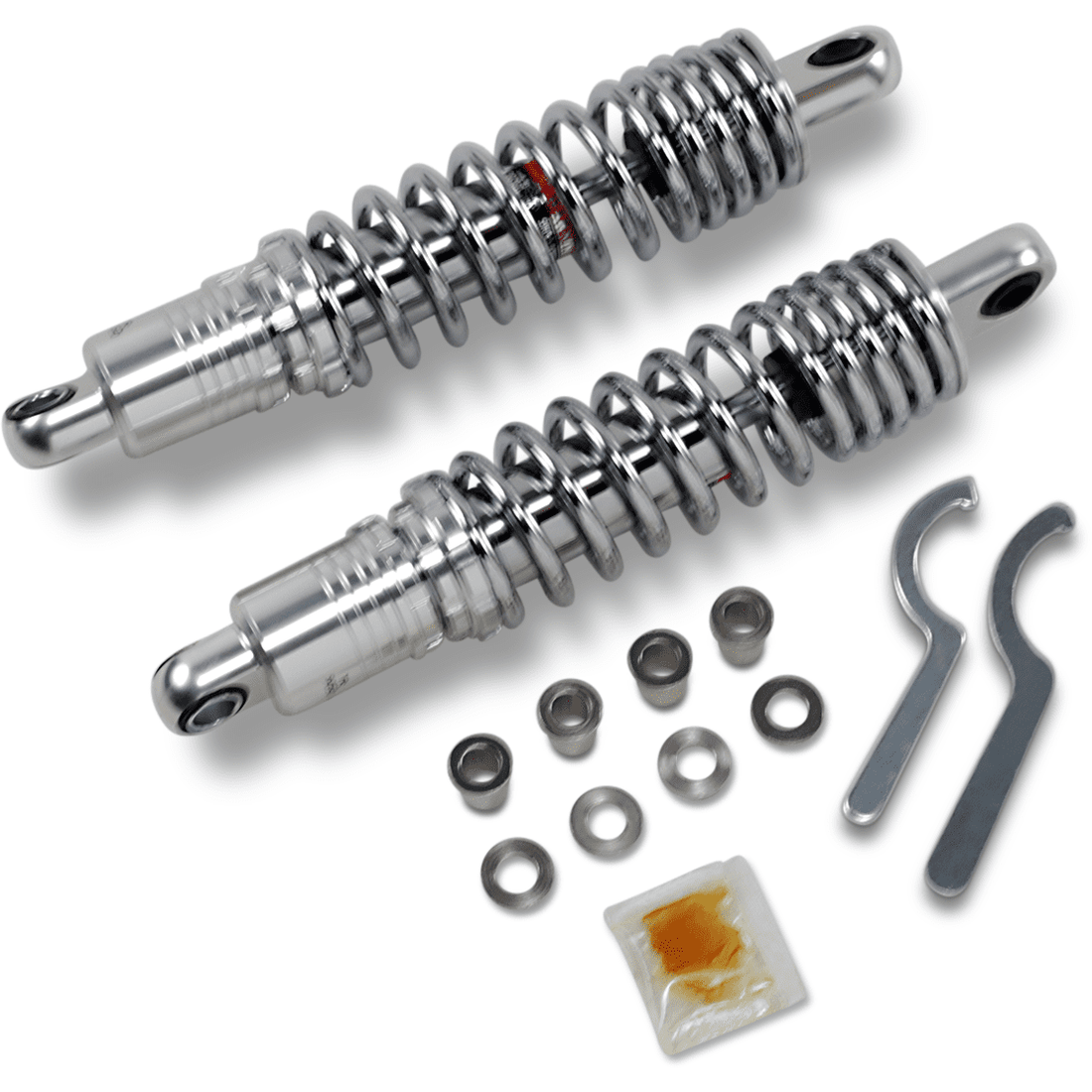 DRAG SPECIALTIES SHOCKS Premium Ride-Height Adjustable Shocks Chrome Heavy Duty 12.5"