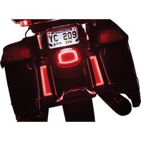 KURYAKYN Taillight License Plate Light Red