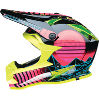 MOOSE RACING Youth F.I. Helmet Vaporwave MIPS® Black/Pink/Yellow Small 01111614