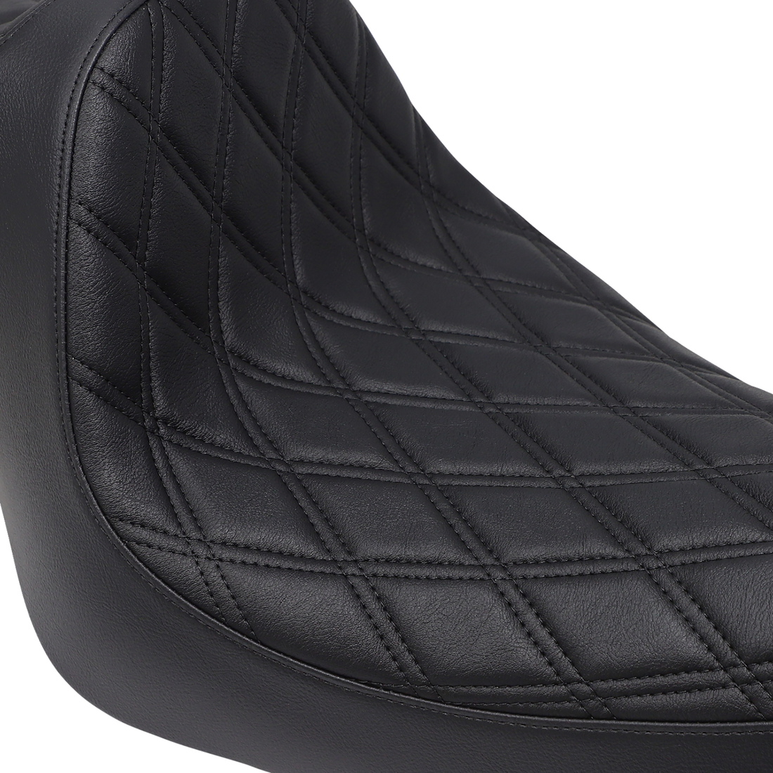 DRAG SPECIALTIES Predator III Seat Double Diamond Black Stitching 'XL 04-'22