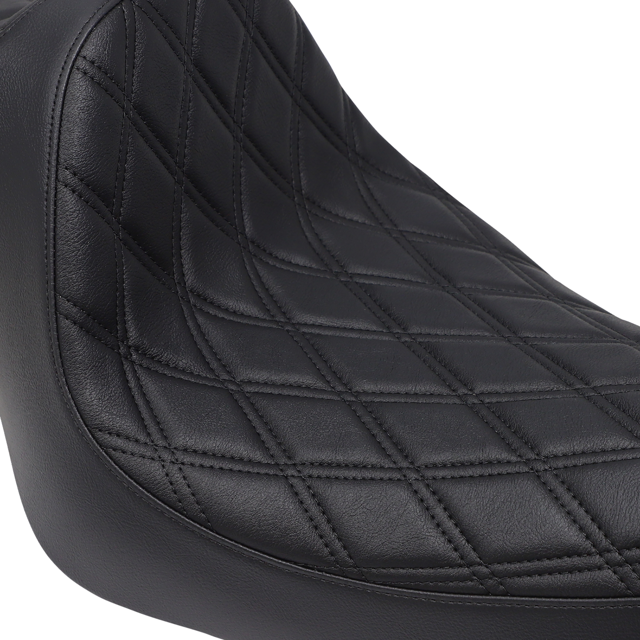 DRAG SPECIALTIES Predator III Seat Double Diamond Black Stitching 'XL 04-'22