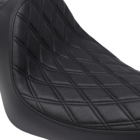 DRAG SPECIALTIES Predator III Seat Double Diamond Black Stitching 'XL 04-'22