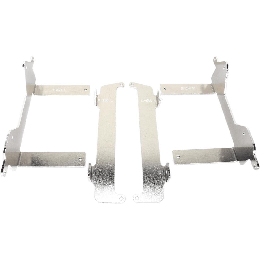 MOOSE RACING Radiator Braces Silver Yamaha 11158