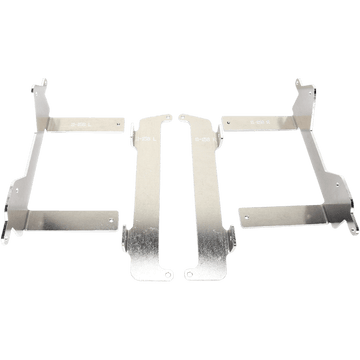 MOOSE RACING Radiator Braces Silver Yamaha 11158