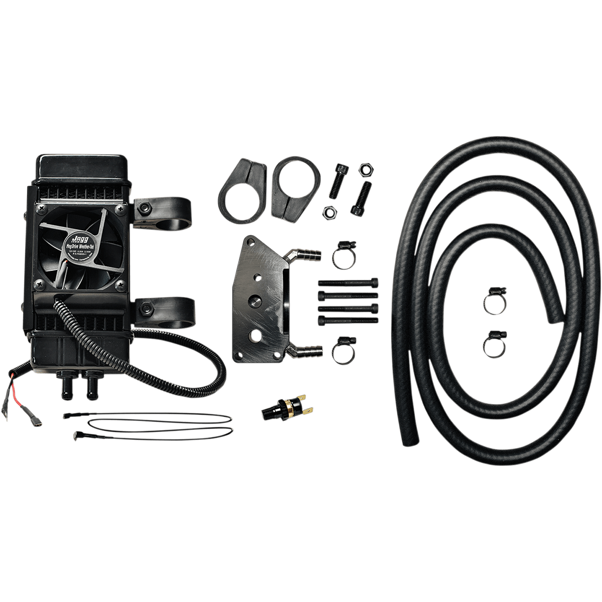 JAGG OIL COOLERS Fan-Assisted Vertical Frame-Mount Oil Cooler Kit 761FP2600