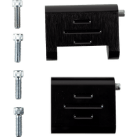 RIVCO PRODUCTS Passenger Floorboard Mounts Black HDPBLABKRE