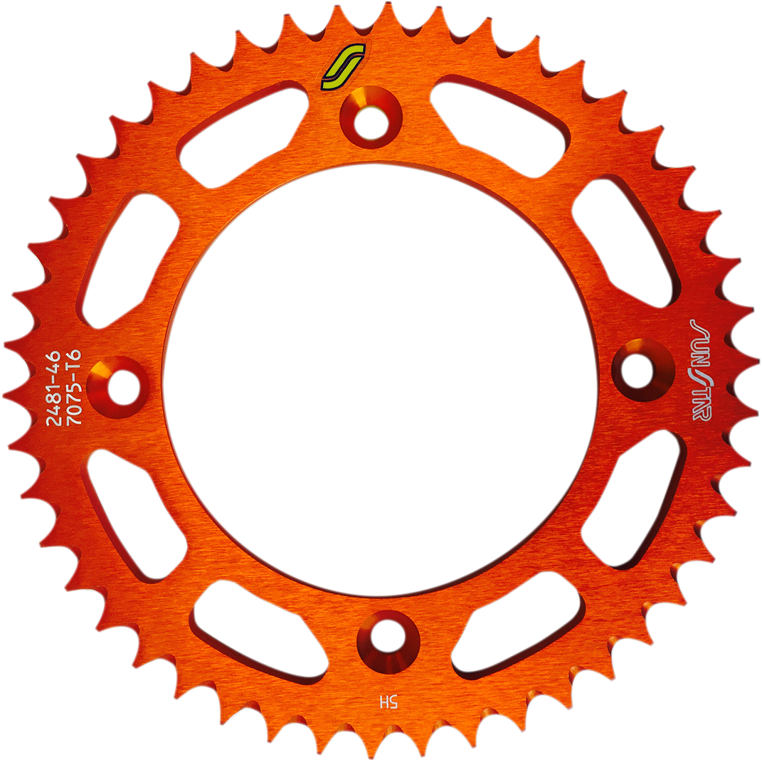 SUNSTAR SPROCKETS Rear Sprocket 46 Tooth Gas Gas/Husqvarna/KTM Works/Orange