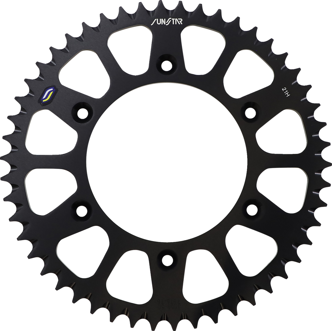 SUNSTAR SPROCKETS Rear Sprocket 50 Tooth Honda Works/Black 5355950BK